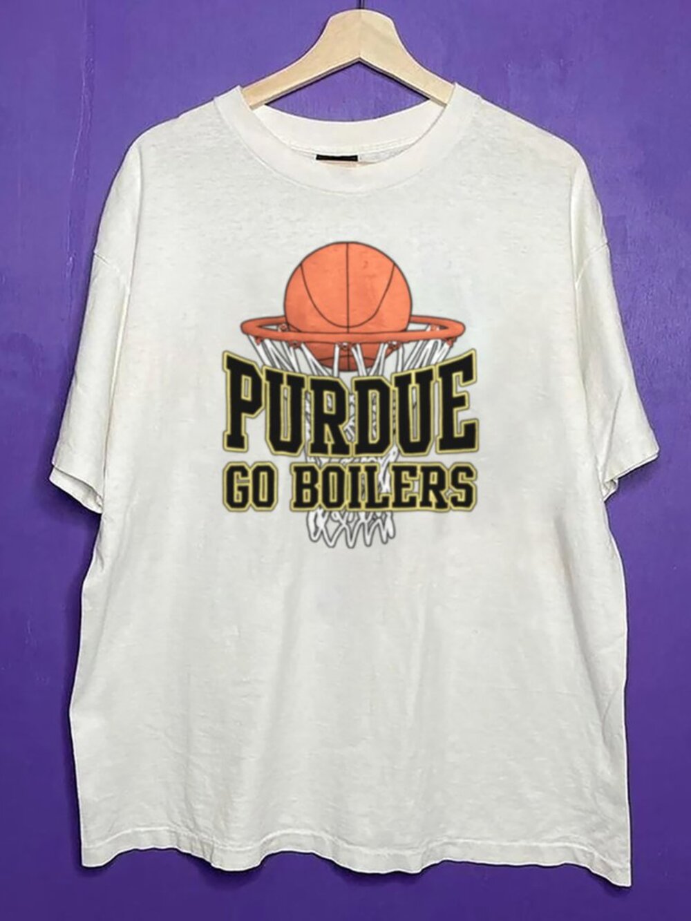 Vintage Purdue Boilermakers Basketball Shirt, Purdue University Go Boilers Shirt
